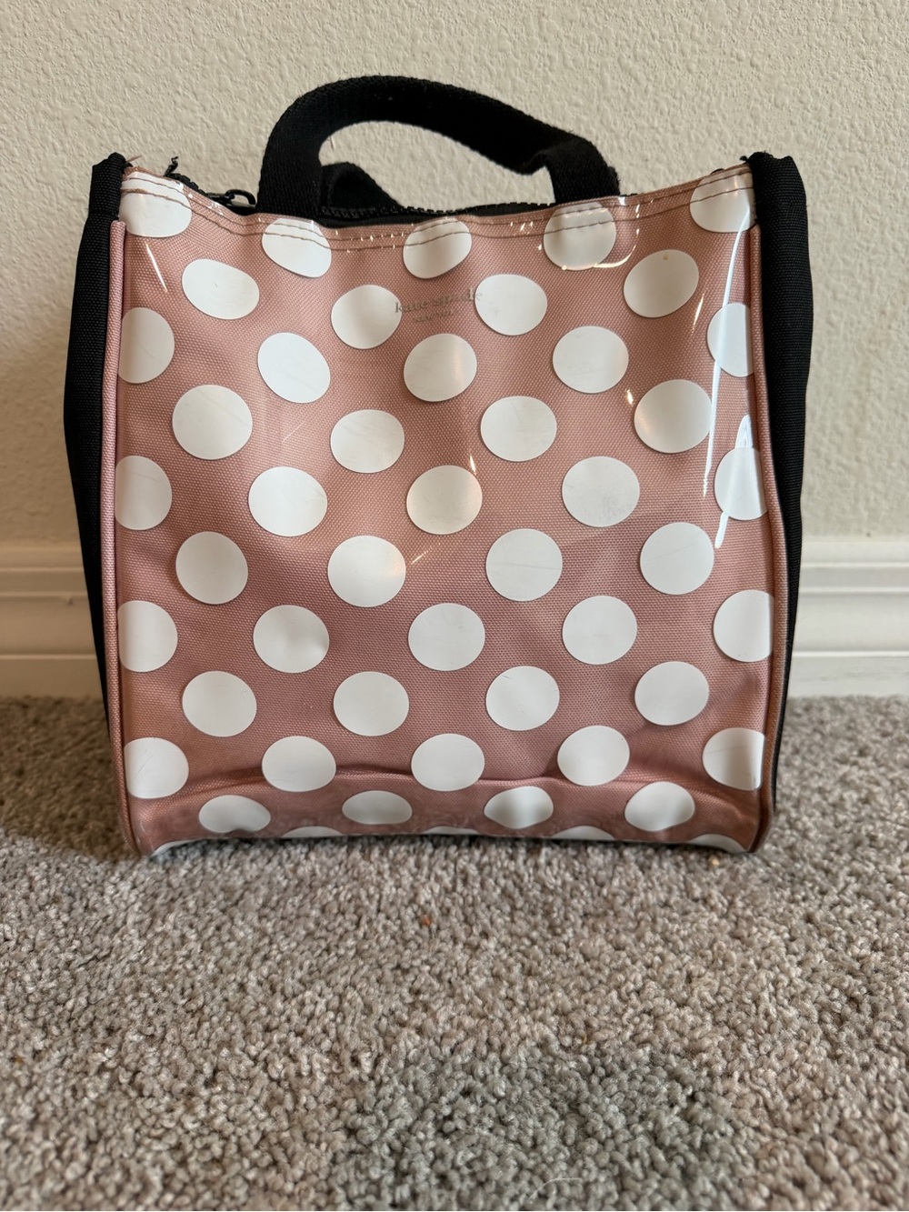 kate spade Pink Polka Dot Cosmetic Tote